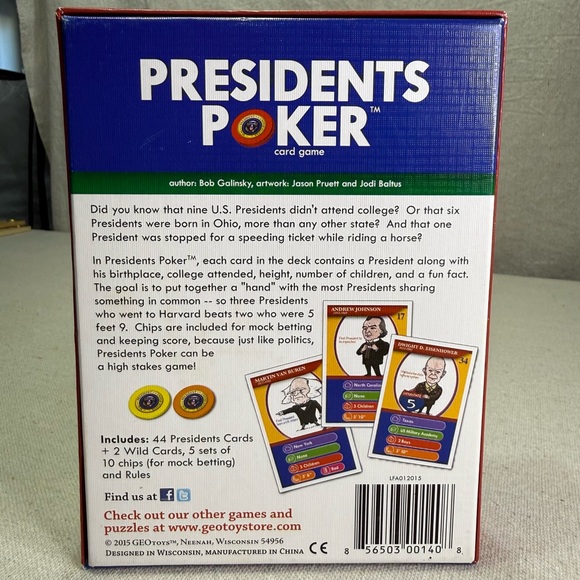 Presidents Poker Card Game - Picture 2 of 15